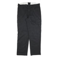 RED KAP Mens Cotton Blend Black Regular Fit Straight Leg Trousers W36 L34