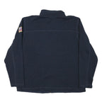 THE NORTH FACE Mens Navy Blue Casual Jacket 2XL Polyester Blend Zip Outerwear