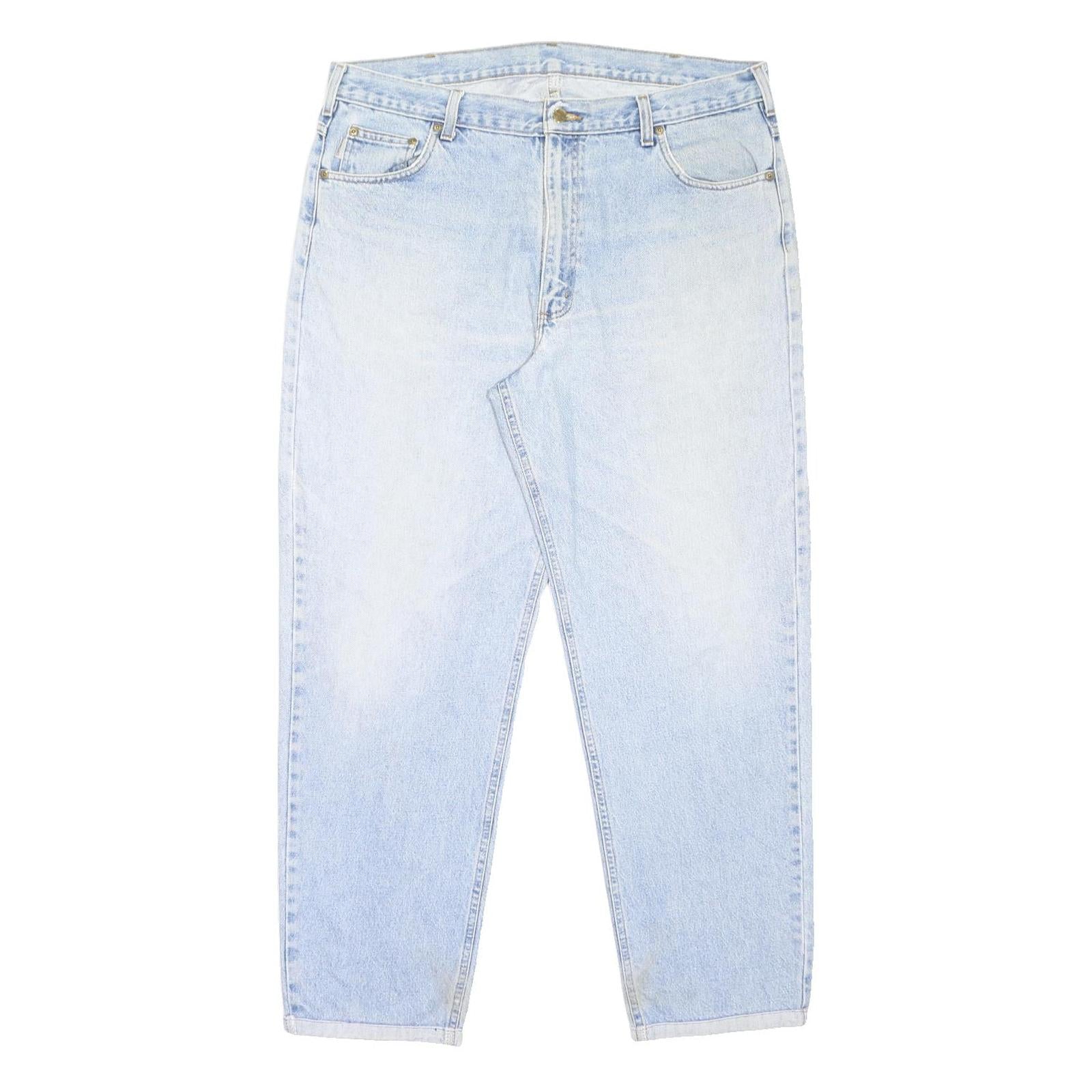 CARHARTT Mens Jeans Blue Relaxed Straight Denim Medium W40 L32 Casual Workwear