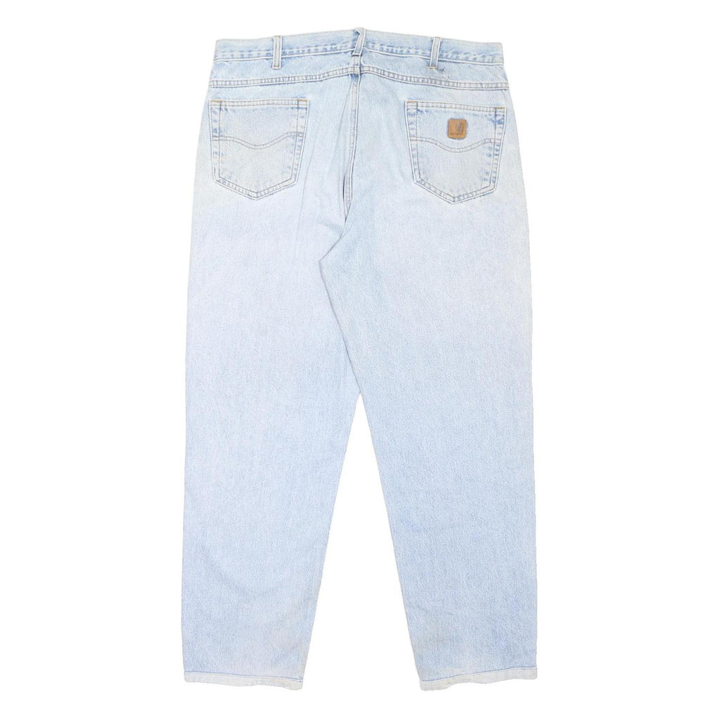CARHARTT Mens Jeans Blue Relaxed Straight Denim Medium W40 L32 Casual Workwear