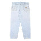 CARHARTT Mens Jeans Blue Relaxed Straight Denim Medium W40 L32 Casual Workwear