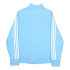 ADIDAS Boys Blue Zip Jacket L Cotton Blend Classic Sport Casual
