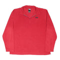 THE NORTH FACE Mens Red Pullover Plain Crew Neck Jumper XL Outdoor Sportswear