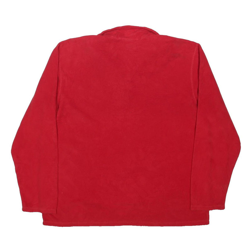 THE NORTH FACE Mens Red Pullover Plain Crew Neck Jumper XL Outdoor Sportswear