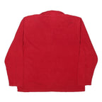 THE NORTH FACE Mens Red Pullover Plain Crew Neck Jumper XL Outdoor Sportswear
