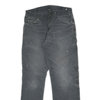 DICKIES Mens Regular Fit Straight Leg Denim Jeans Black W30 L30 Workwear