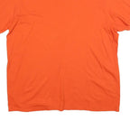 NIKE Mens Orange & Purple Graphic T-Shirt 2XL Short Sleeve Crew Neck Comfortable
