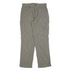 SALEWA Womens Regular Beige Polyester Blend Zip Trousers Cargo W32 L32 Outdoor