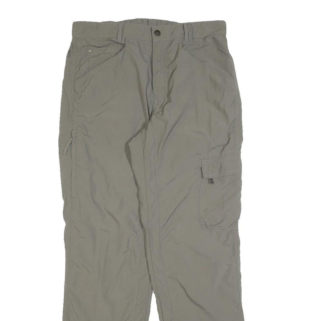 SALEWA Womens Regular Beige Polyester Blend Zip Trousers Cargo W32 L32 Outdoor