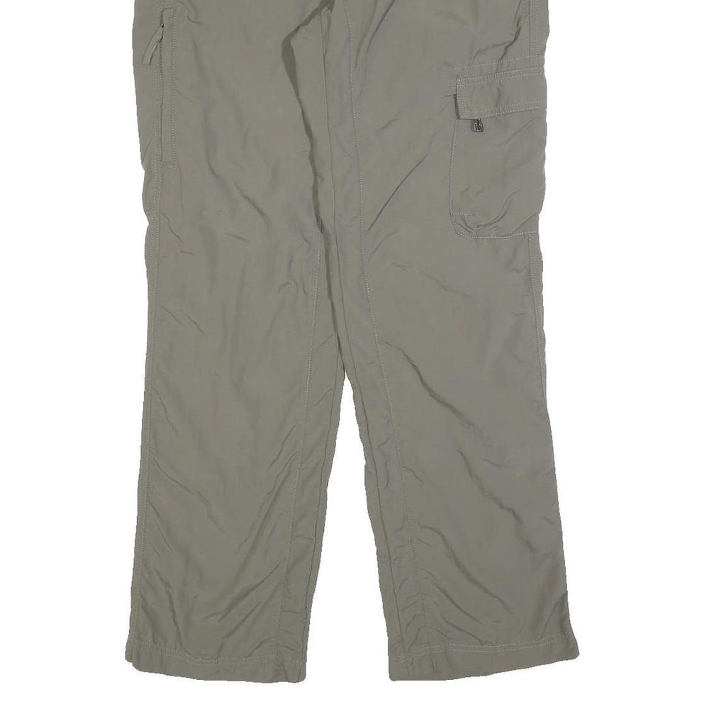 SALEWA Womens Regular Beige Polyester Blend Zip Trousers Cargo W32 L32 Outdoor