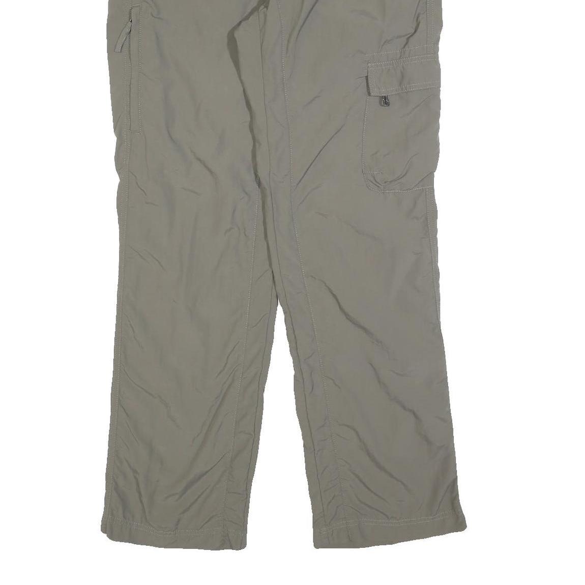 SALEWA Womens Regular Beige Polyester Blend Zip Trousers Cargo W32 L32 Outdoor