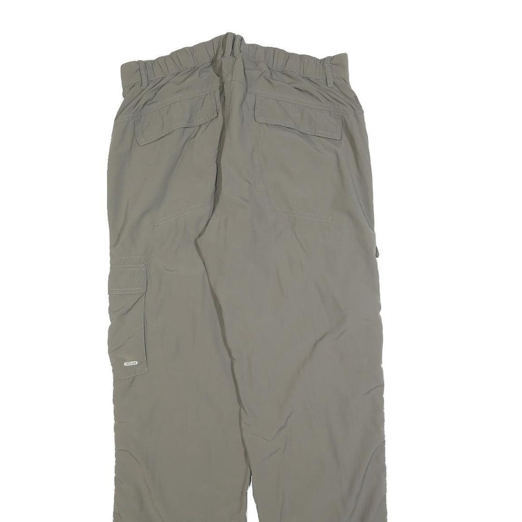 SALEWA Womens Regular Beige Polyester Blend Zip Trousers Cargo W32 L32 Outdoor