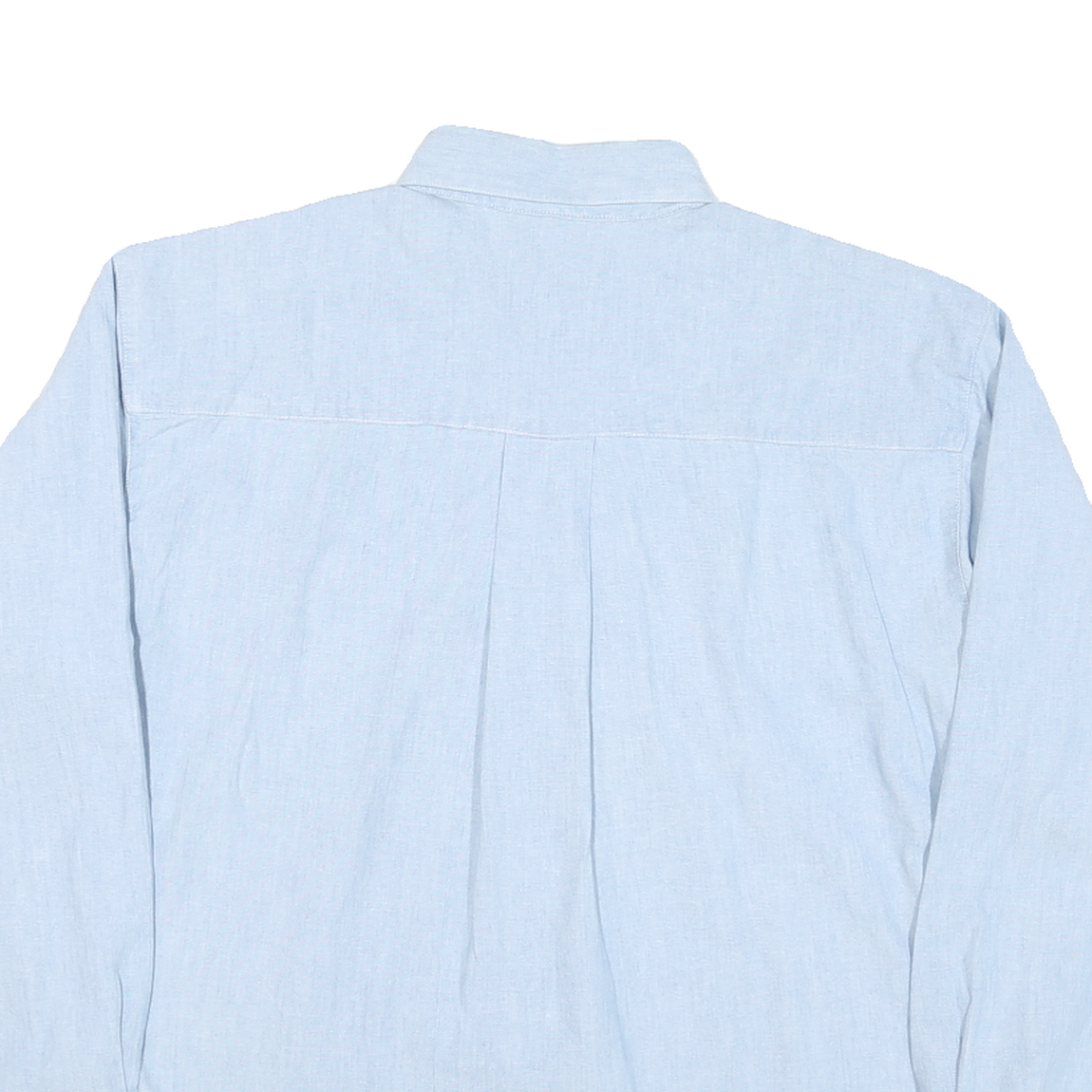 PRINCIPLES Womens Blue Shirt M Embroidered Floral Cotton Blend Button-Down