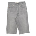 LEVI'S Womens Shorts Grey Denim Casual S W27 Button Fly Straight