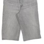 LEVI'S Womens Shorts Grey Denim Casual S W27 Button Fly Straight