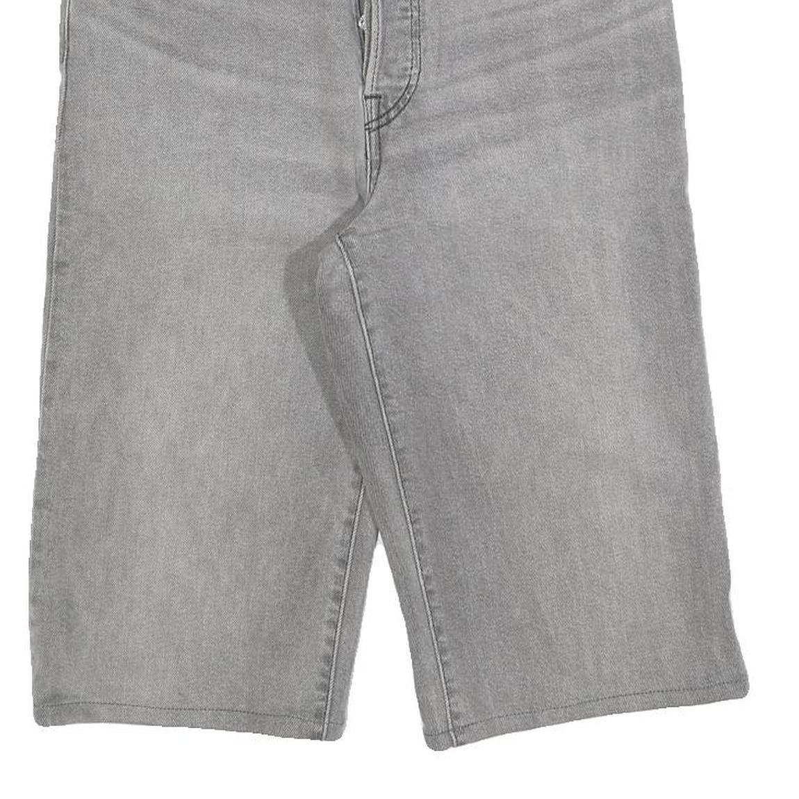 LEVI'S Womens Shorts Grey Denim Casual S W27 Button Fly Straight