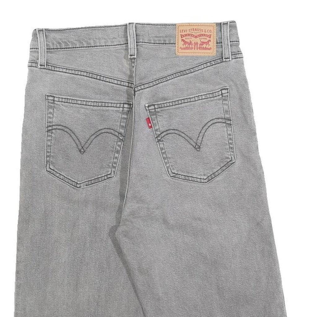 LEVI'S Womens Shorts Grey Denim Casual S W27 Button Fly Straight