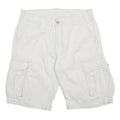 LEVIS Mens White Cargo Shorts M W30 Cotton Casual Pocketed