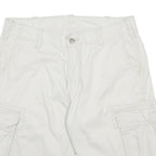 LEVIS Mens White Cargo Shorts M W30 Cotton Casual Pocketed