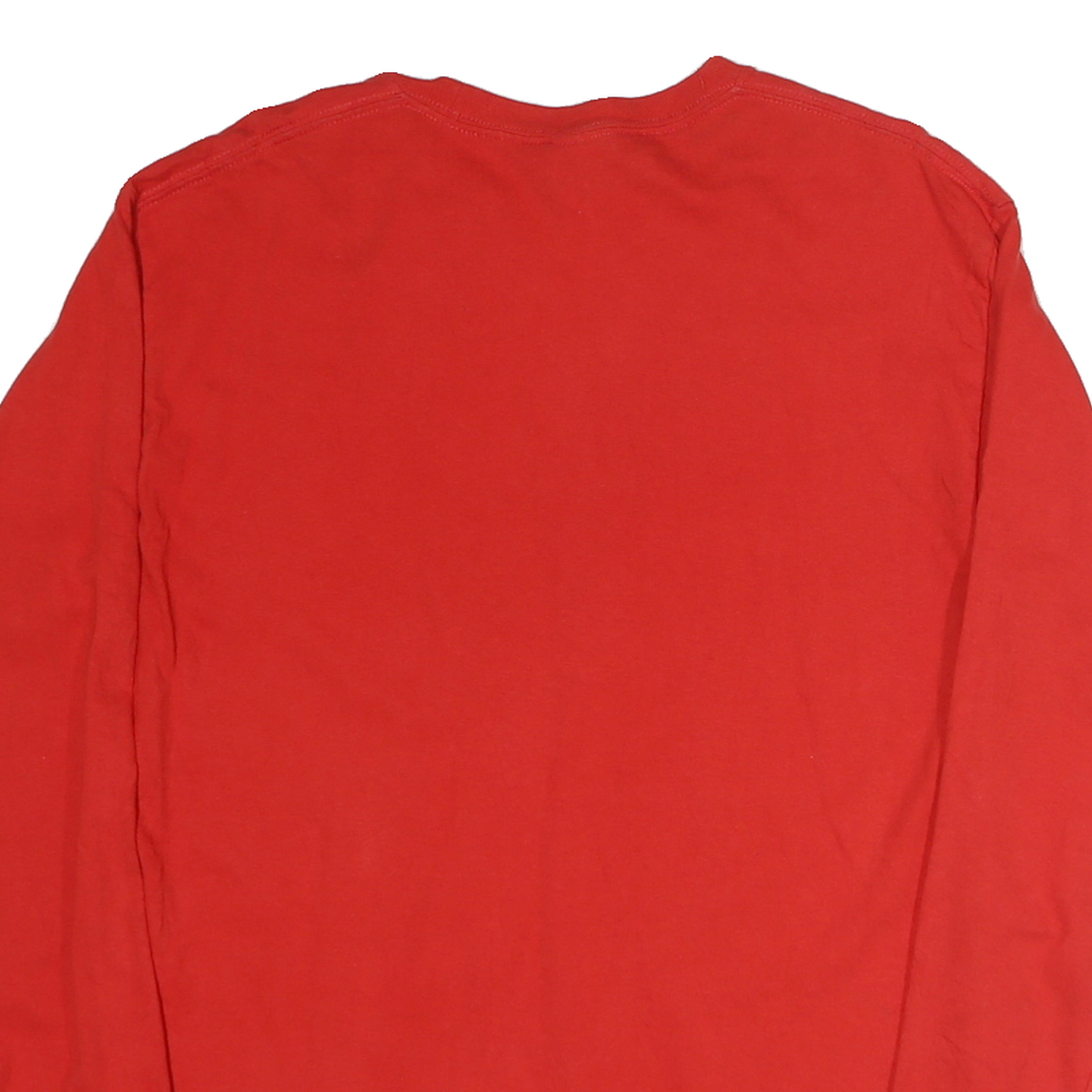 GILDAN Mens Red Ferris State Bulldogs Graphic T-Shirt M Long Sleeve Crew Neck