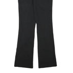 DICKIES Womens Cotton Blend Black Regular Fit Flared Trousers W27 L30 Workwear