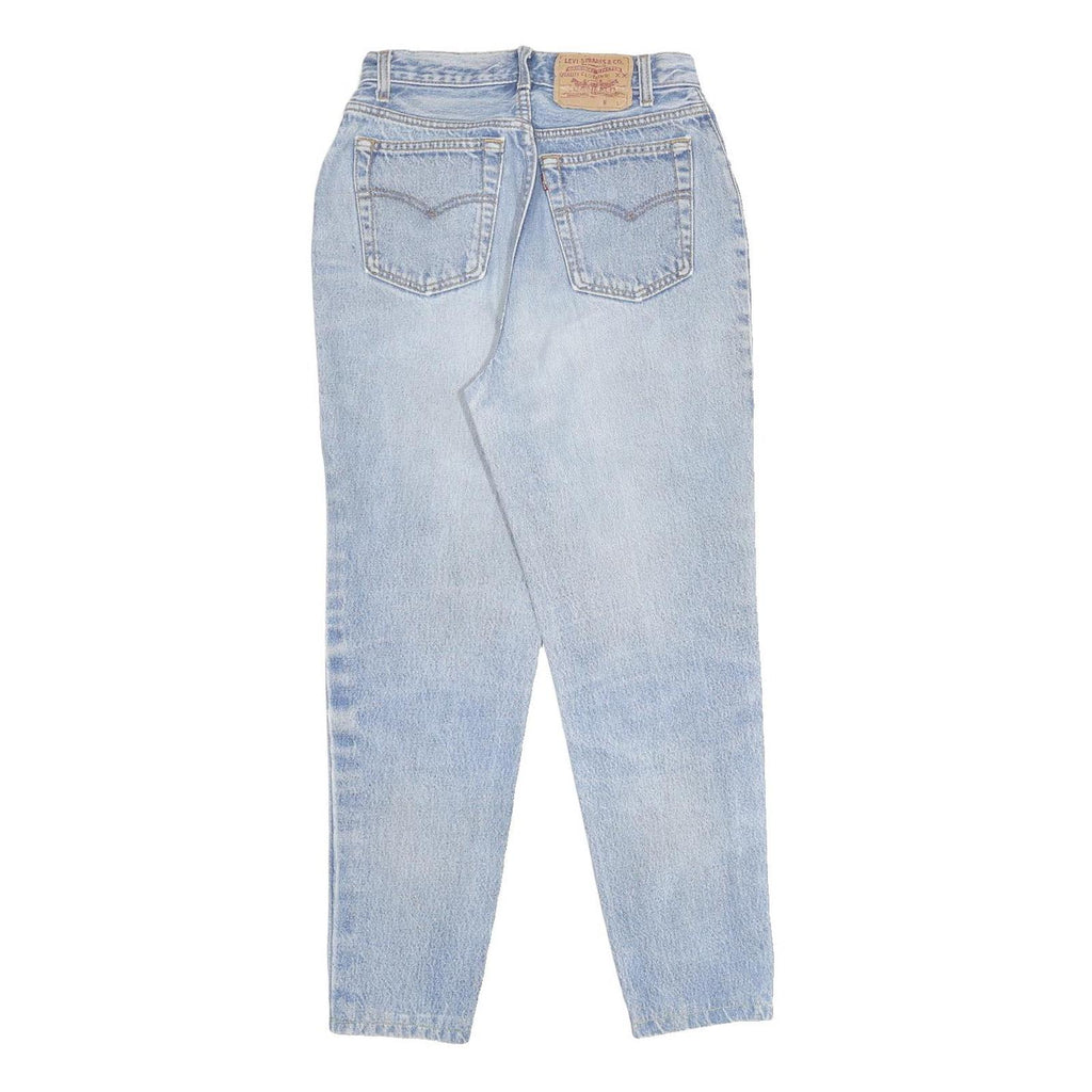 LEVI'S Womens Regular Fit Light Blue Denim Jeans W24 L25 Classic Button Closure