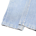 LEVI'S Womens Regular Fit Light Blue Denim Jeans W24 L25 Classic Button Closure