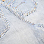 LEVI'S Womens Regular Fit Light Blue Denim Jeans W24 L25 Classic Button Closure