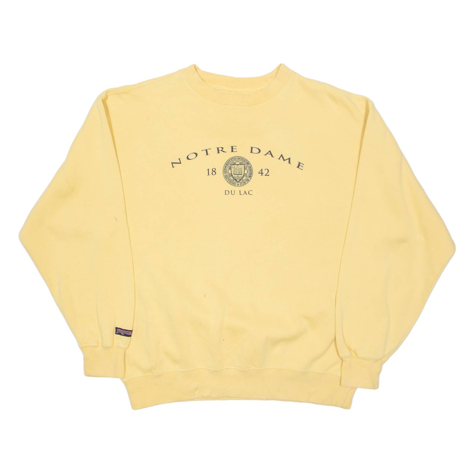 JANSPORT Notre Dame Mens Sweatshirt Yellow USA M