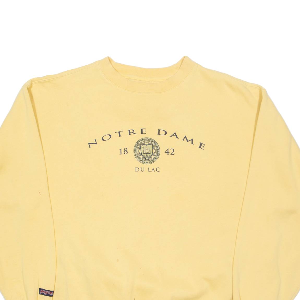 JANSPORT Notre Dame Mens Sweatshirt Yellow USA M