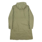PATAGONIA Womens Green Jacket L Polyester Blend Plain Long Sleeve Zip Hooded