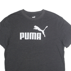 PUMA Mens Black & White Logo Graphic T-Shirt M Short Sleeve Crew Neck Casual