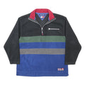 TOMMY HILFIGER Mens Black Green Blue Grey Colourblock Patterned V-Neck Pullover