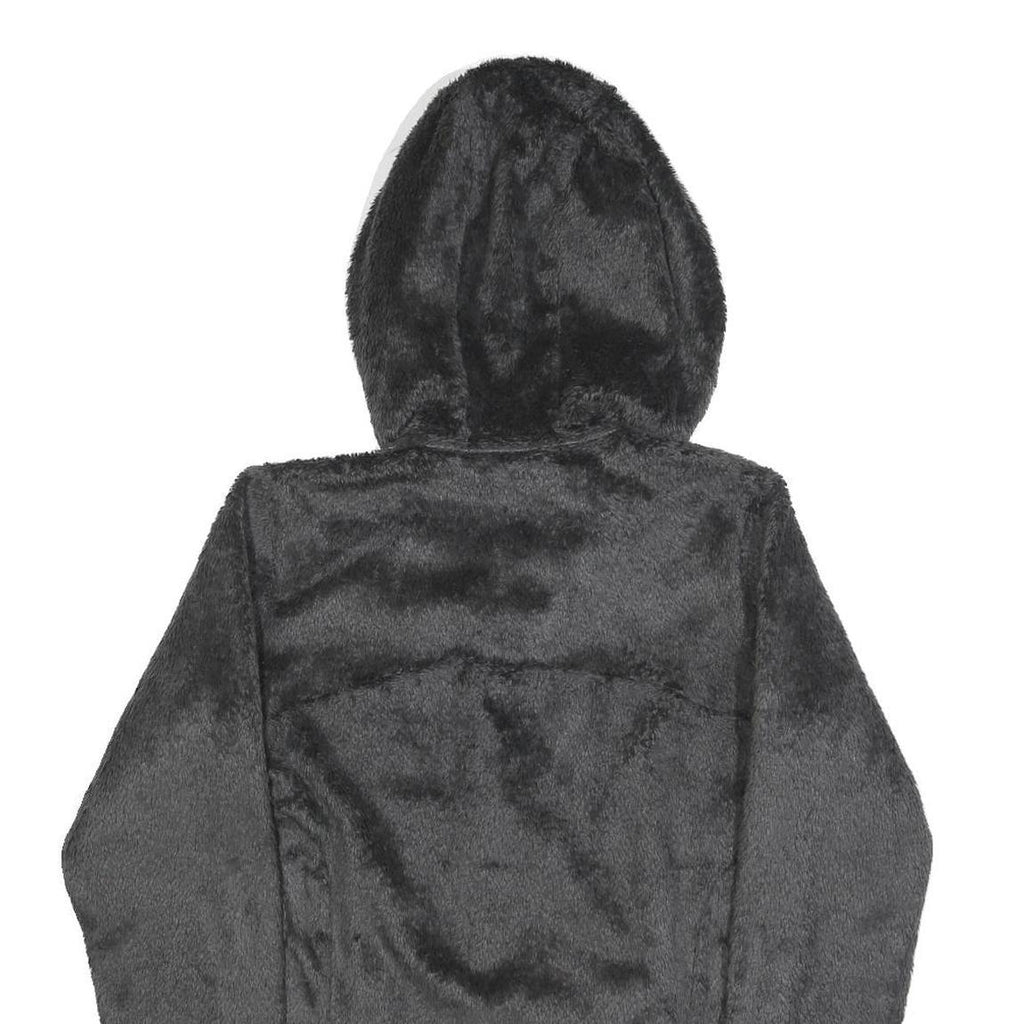 HELLY HANSEN Womens Black & Pink Hooded Jacket M Polyester Blend Fleece Outdoor