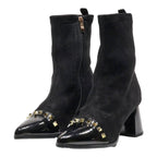 AZURA Ankle Boots Black Synthetic Womens UK 4