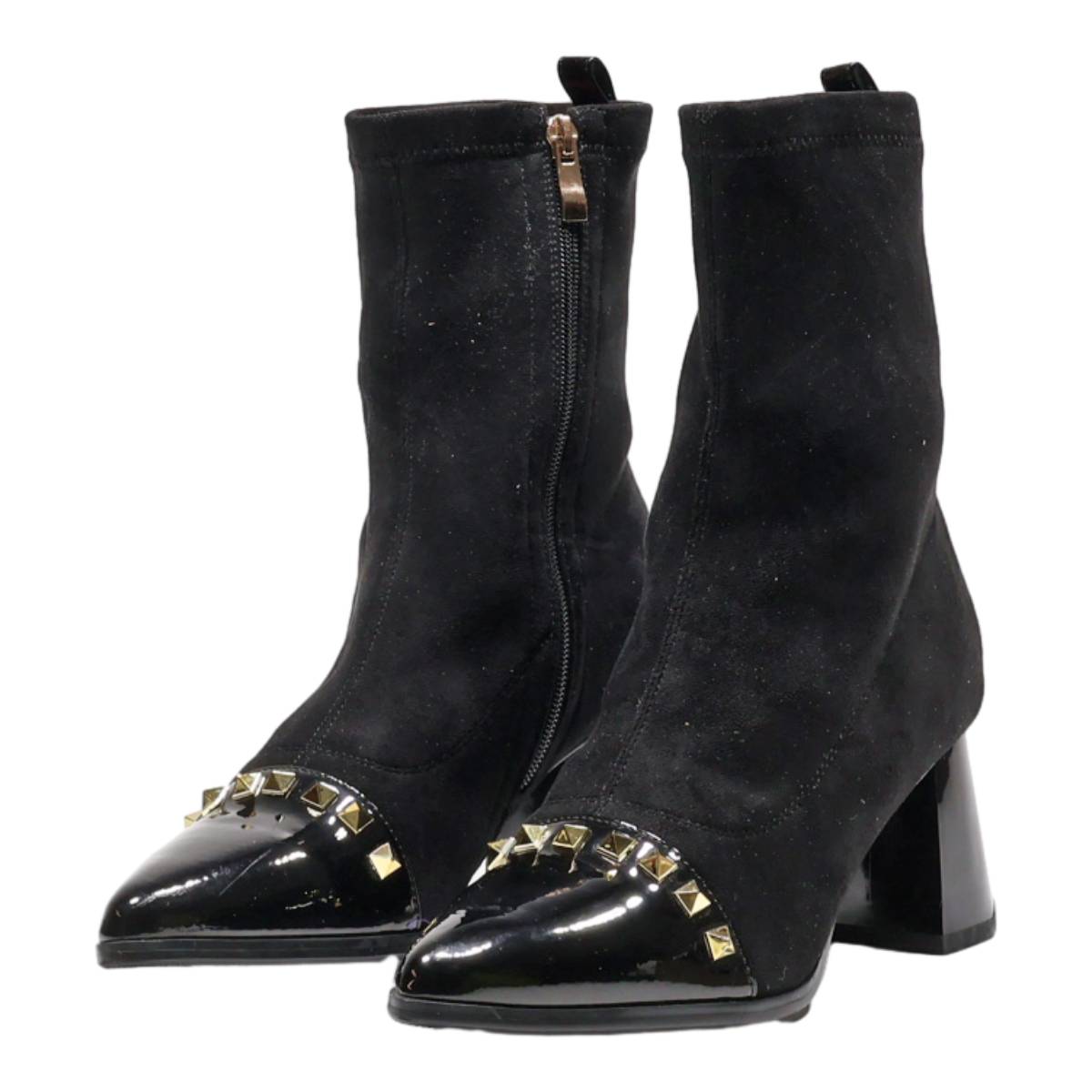 AZURA Ankle Boots Black Synthetic Womens UK 4