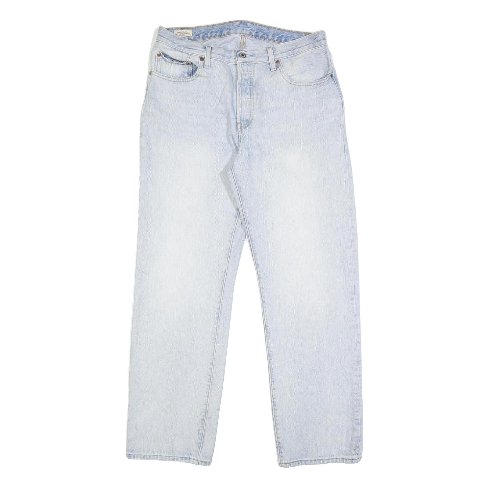 LEVI'S 501 BIG E Womens Jeans Blue Regular Straight Denim Light W31 L32 Vintage