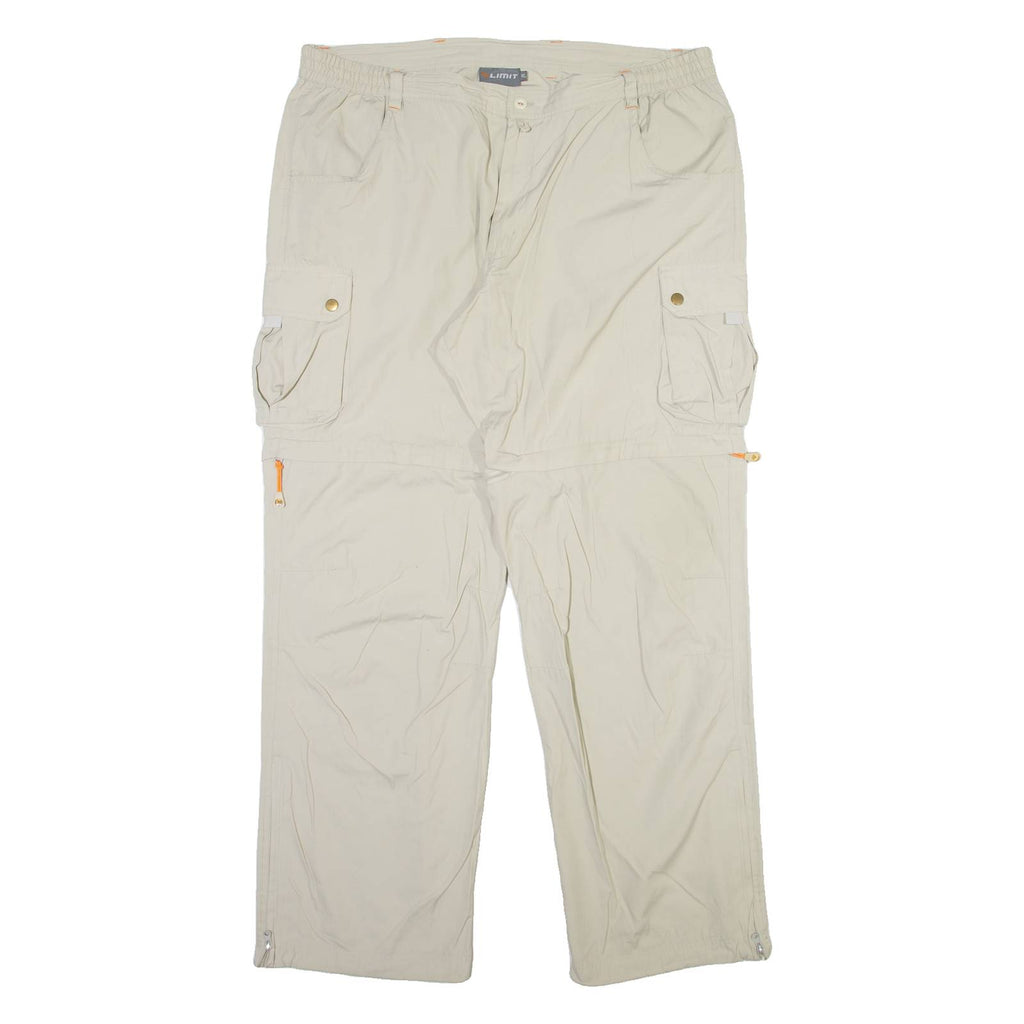 LIMIT Detachable Legs Mens Trousers Beige Relaxed Straight W38 L31