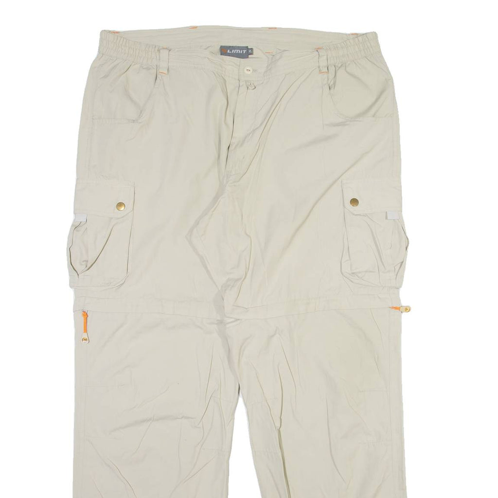 LIMIT Detachable Legs Mens Trousers Beige Relaxed Straight W38 L31