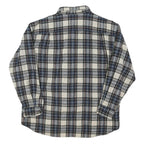 PENDLETON Mens Blue Black & Beige Wool Plaid Shirt XL Long Sleeve Button Shirt