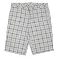 DICKIES Mens White & Grey Checked Casual Shorts L W36 Cotton Blend