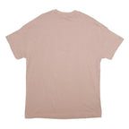 ADIDAS Mens Beige Crew Neck Cotton T-Shirt L Casual Sportswear