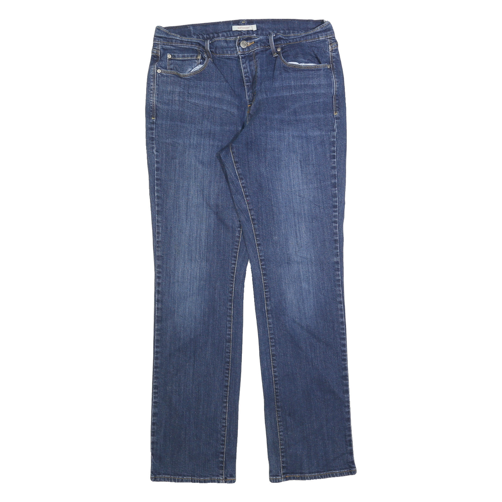 LEVI'S 505 Womens Jeans Blue Regular Straight Denim Medium W30 L30 Classic Fit