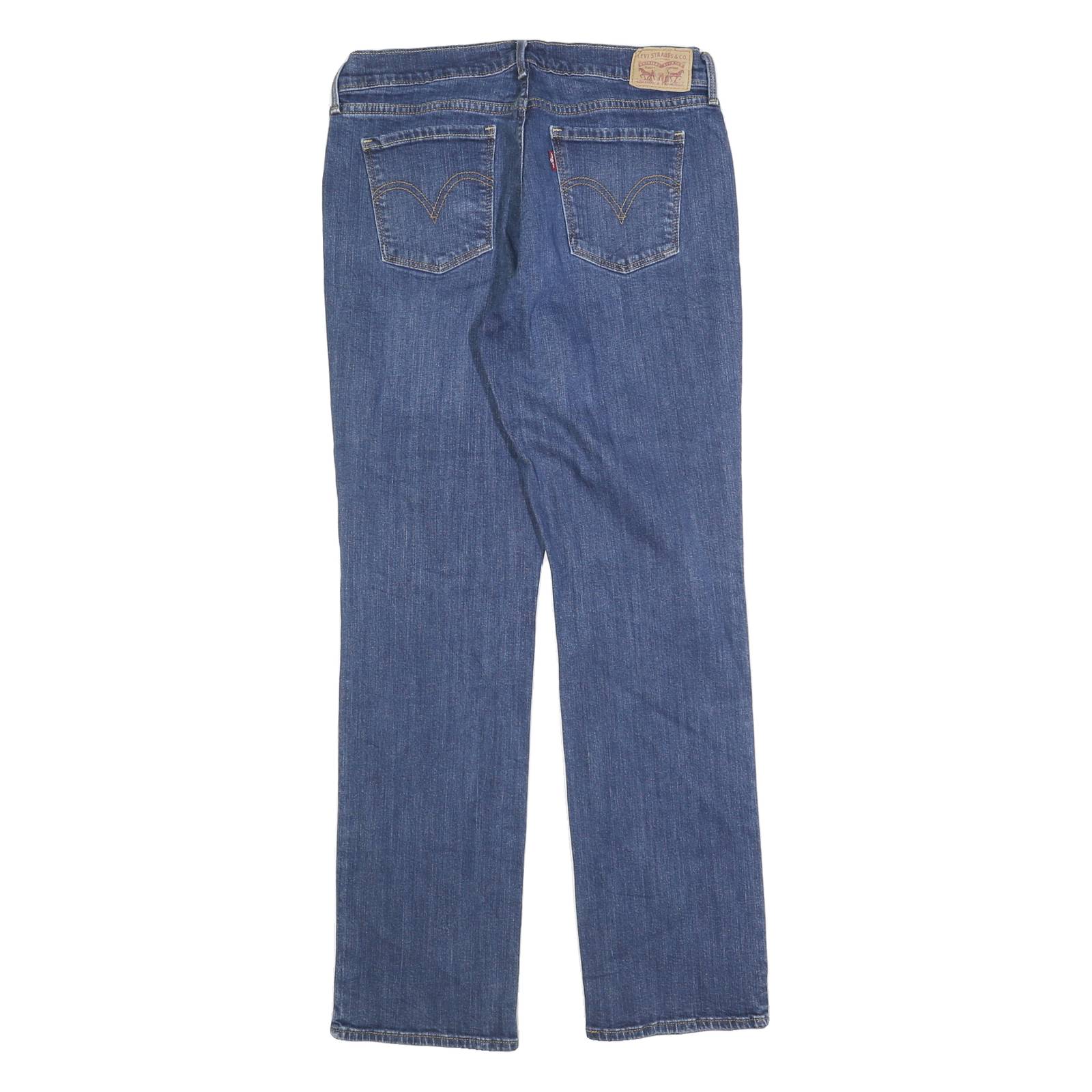 LEVI'S 505 Womens Jeans Blue Regular Straight Denim Medium W30 L30 Classic Fit