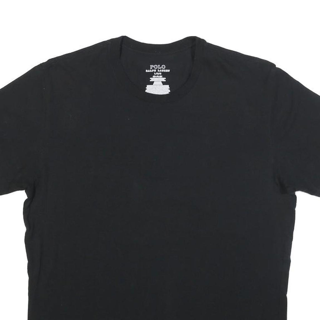 POLO RALPH LAUREN Mens Black Classic T-Shirt L Short Sleeve Crew Neck