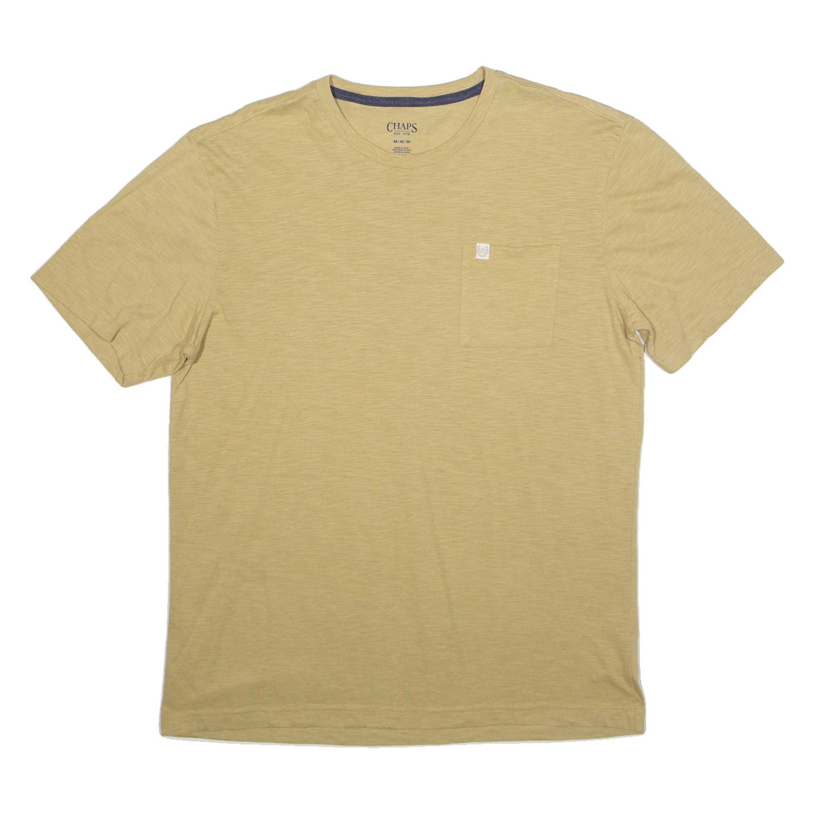 CHAPS Mens T-Shirt Beige M