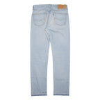 LEVI'S 501 Mens Regular Fit Straight Denim Light W32 L31 Button Cotton Blend