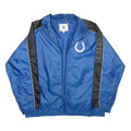 NFL Mens Blue Black Zip Nylon Sports Jackets L Athletic Plain