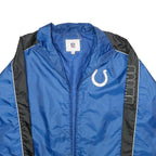 NFL Mens Blue Black Zip Nylon Sports Jackets L Athletic Plain