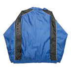 NFL Mens Blue Black Zip Nylon Sports Jackets L Athletic Plain